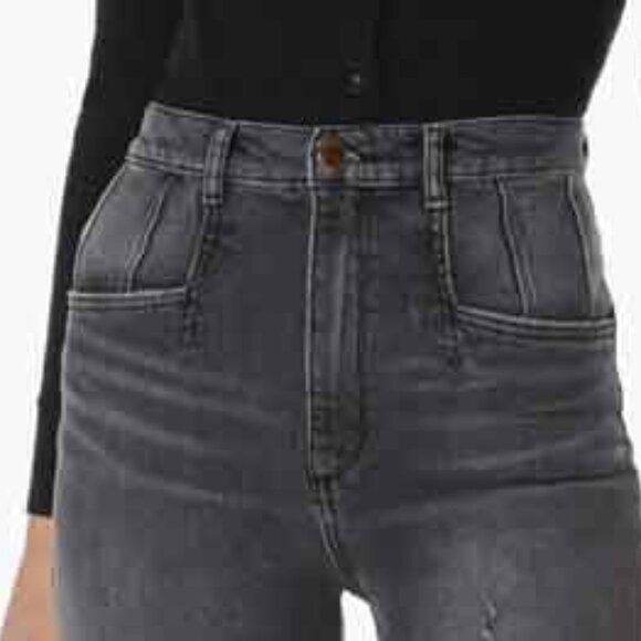 FAVORITE DAUGHTER 'THE JORDIE" DISTRESSED SUPER HIGH WAIST JEANS - Picture 2 of 12